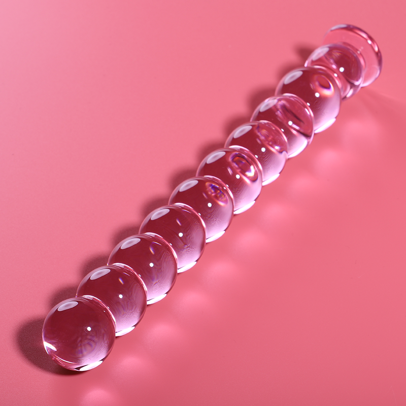 NEBULA SERIES BY IBIZA - MODEL 22 TRANSPARENT BOROSILICATE GLASS DILDO 21.5 CM -OR- 2.5 CM