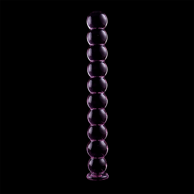 NEBULA SERIES BY IBIZA - MODEL 22 TRANSPARENT BOROSILICATE GLASS DILDO 21.5 CM -OR- 2.5 CM