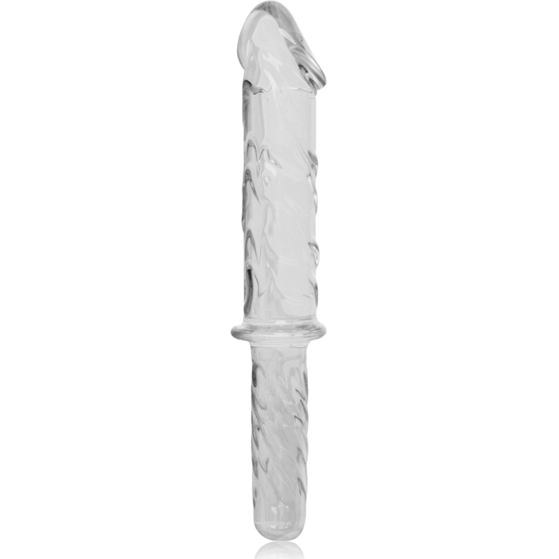 NEBULA SERIES BY IBIZA - MODEL 24 DILDO IN TRANSPARENT BOROSILICATE GLASS 28.5 CM -O- 5 CM