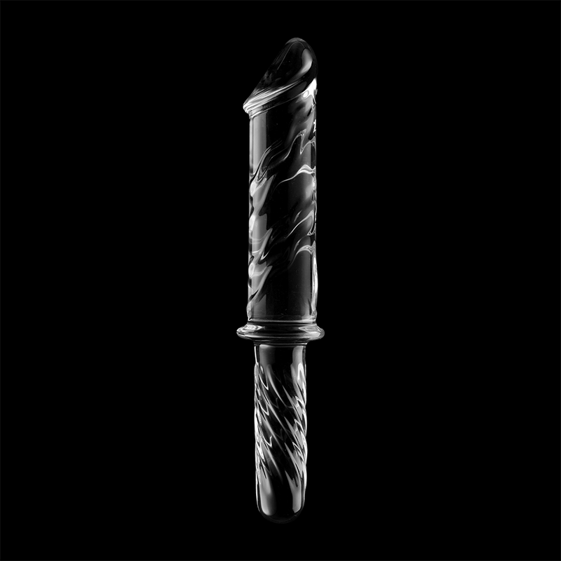 NEBULA SERIES BY IBIZA - MODEL 24 DILDO IN TRANSPARENT BOROSILICATE GLASS 28.5 CM -O- 5 CM