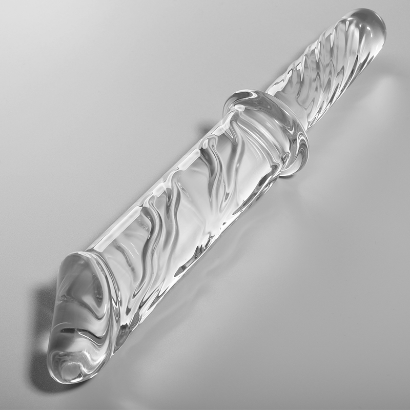 NEBULA SERIES BY IBIZA - MODEL 24 DILDO IN TRANSPARENT BOROSILICATE GLASS 28.5 CM -O- 5 CM
