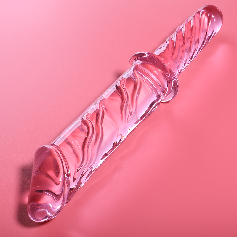 NEBULA SERIES BY IBIZA - MODEL 24 DILDO IN TRANSPARENT BOROSILICATE GLASS 28.5 CM -O- 5 CM