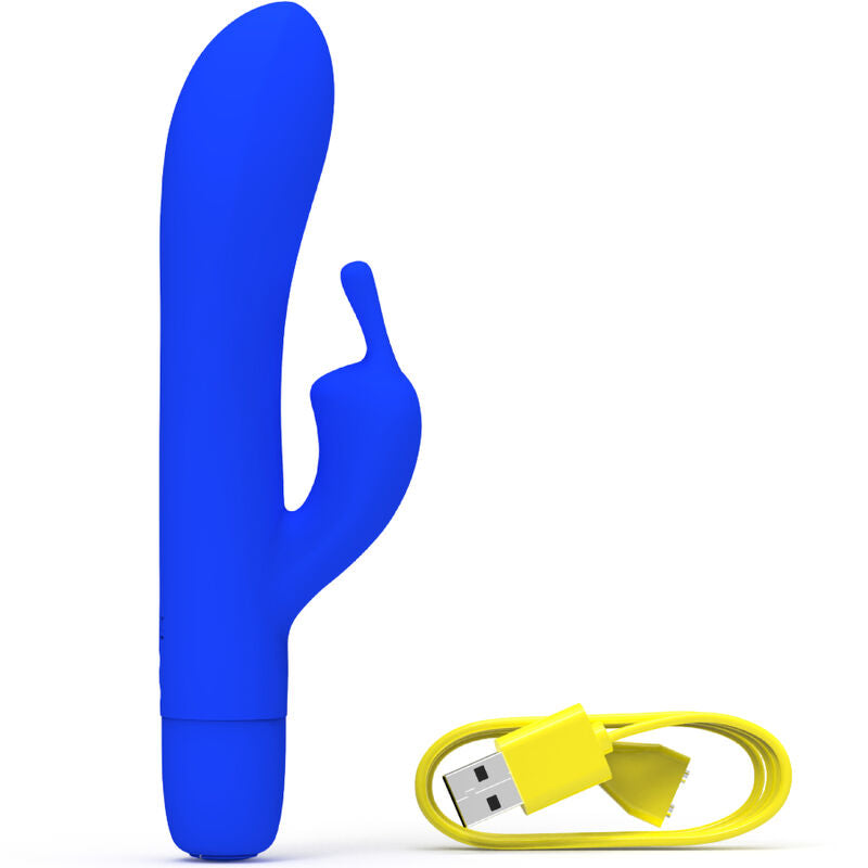 B SWISH - VIBRATEUR RECHARGEABLE CLASSIQUE BWILD BUNNY INFINITE EN SILICONE BLEU