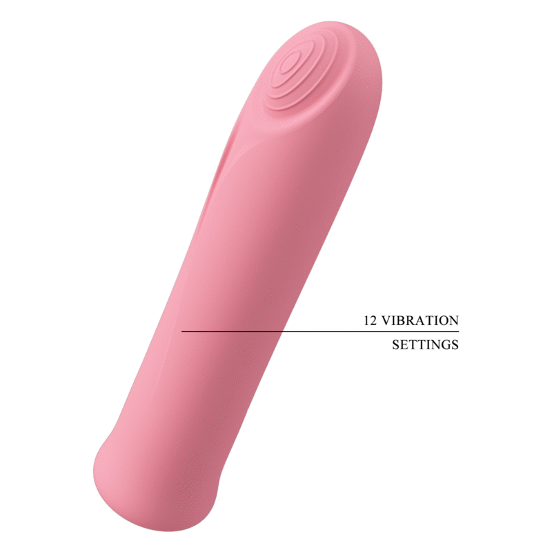 PRETTY LOVE - CURTIS MINI SUPER POWER VIBRATOR 12 VIBRATIONS IN PINK SILICONE