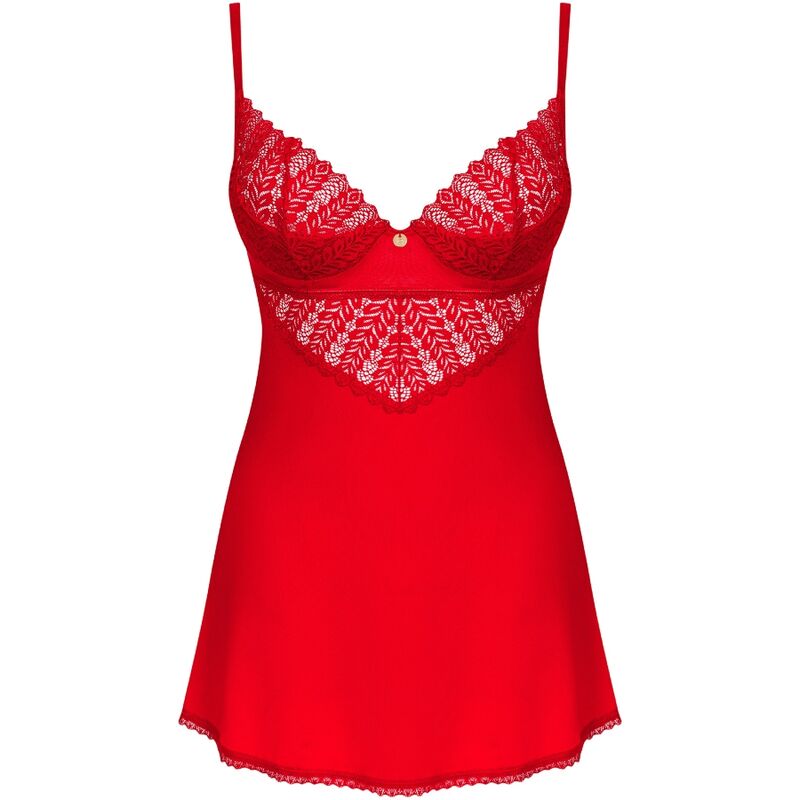 OBSESSIVE - CHEMISE INGRIDIA & TONG ROUGE XL/XXL