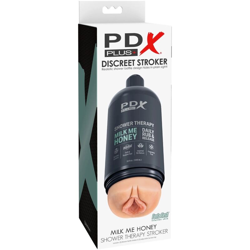 PDX PLUS - MASTURBATEUR STROKER CONCEPTION DISCRÈTE DE LA BOUTEILLE DE SHAMPOOING MILK ME HONEY