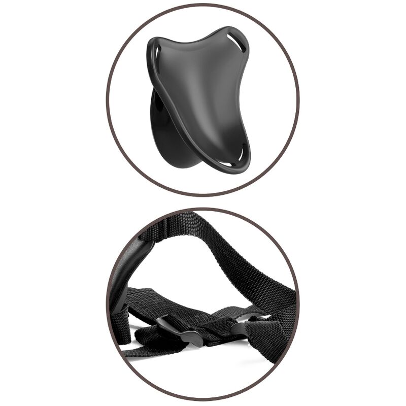 KING COCK - HARNAIS RÉGLABLE ELITE AVEC GODE 15,2 CM POUR DÉBUTANTS