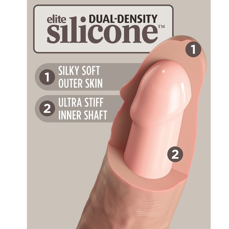 KING COCK - HARNAIS RÉGLABLE ELITE AVEC GODE 15,2 CM POUR DÉBUTANTS