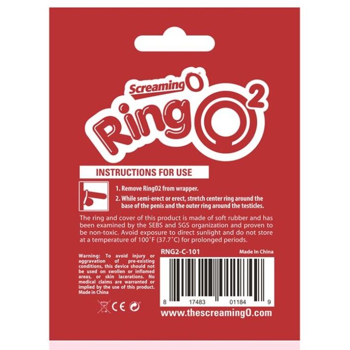 SCREAMING O - RING RINGO 2 TRANSPARENT