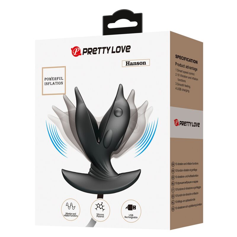 PRETTY LOVE - PLUG ANAL DELFIN GONFLABLE ET RECHARGEABLE