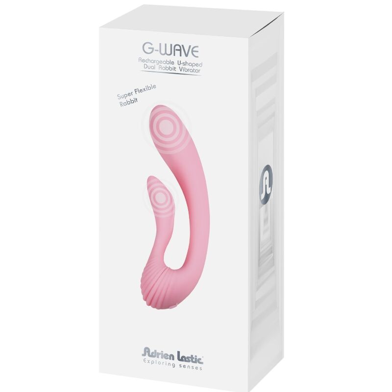 ADRIEN LASTIC - VIBRATEUR G-WAVE DUAL LAPIN ROSE