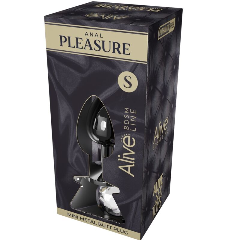 ALIVE - MINI PLUG EN MÉTAL BLANC PLAISIR ANAL TAILLE S