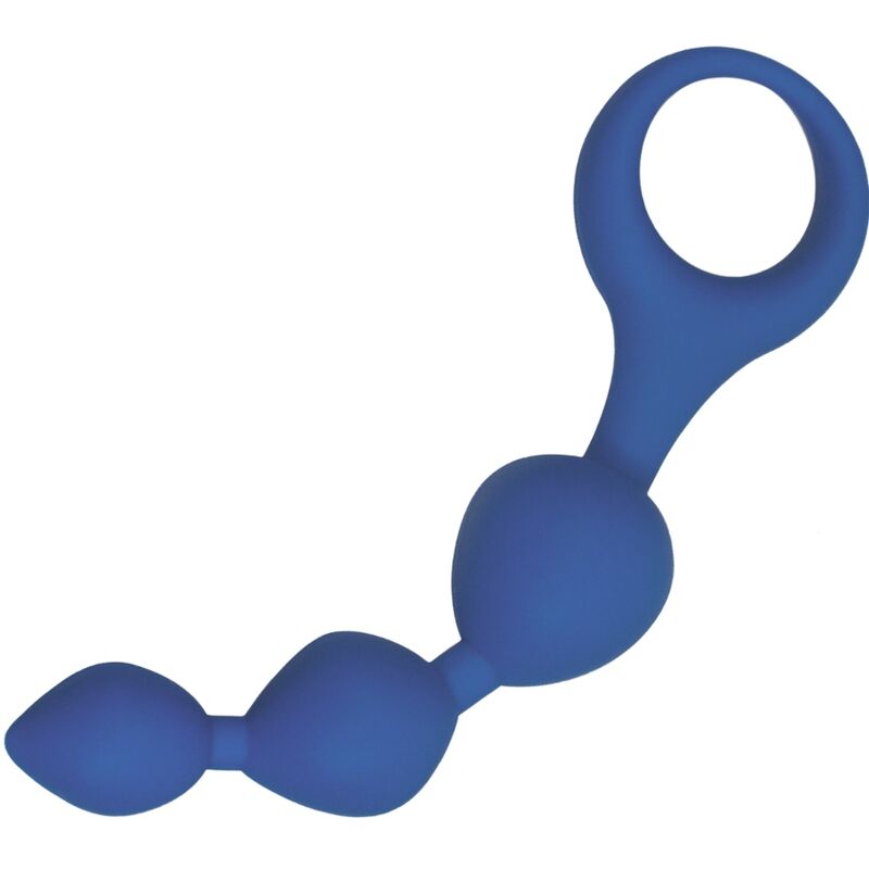 ALIVE - BLUE SILICONE ANAL BALLS TRIBALL 15 CM