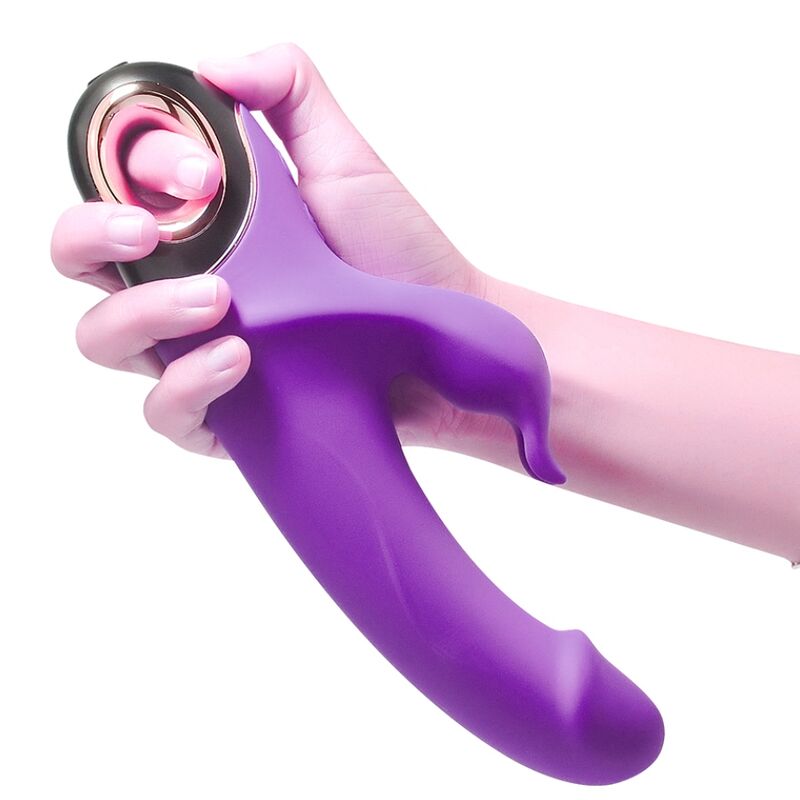 ARMONY - VIBRATOR DILDO METEROR RABBIT ROTATOR PURPLE