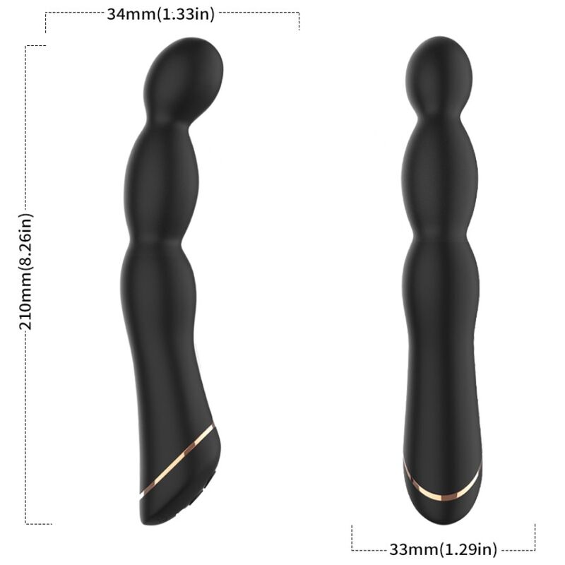 ARMONY - VIBRATEUR EN BAMBOU RÉGLABLE NOIR