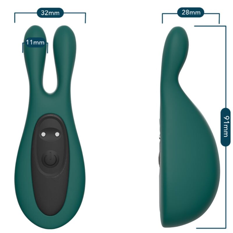 ARMONY - STIMULATEUR ET VIBRATEUR LAPIN VERT