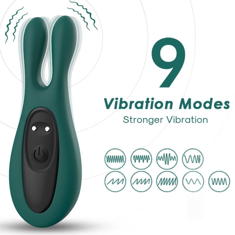 ARMONY - STIMULATEUR ET VIBRATEUR LAPIN VERT