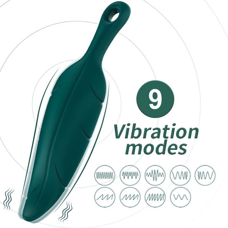 ARMONY - STIMULATEUR ET VIBRATEUR VERT FEUILLE