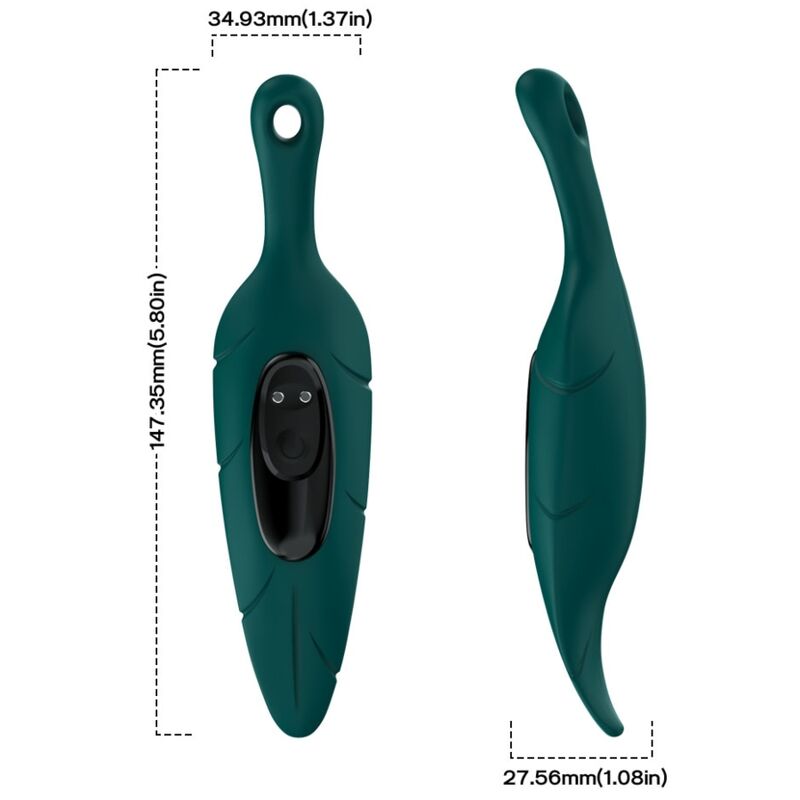 ARMONY - STIMULATEUR ET VIBRATEUR VERT FEUILLE