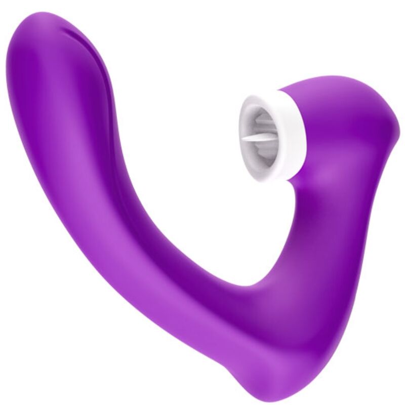 ARMONY - SECRETKISS LICKED VIBRATING CLIT & CURVED VIBRATOR PURPLE