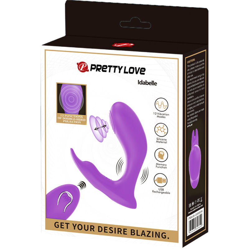 PRETTY LOVE - TÉLÉCOMMANDE IDABELLE VIOLET VIBRATION ET PULSATION