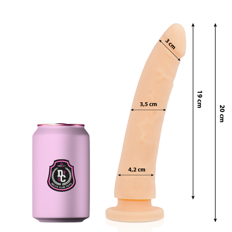 DELTA CLUB - JOUETS GODE NATUREL EN SILICONE MÉDICAL 20 CM -OU- 4 CM