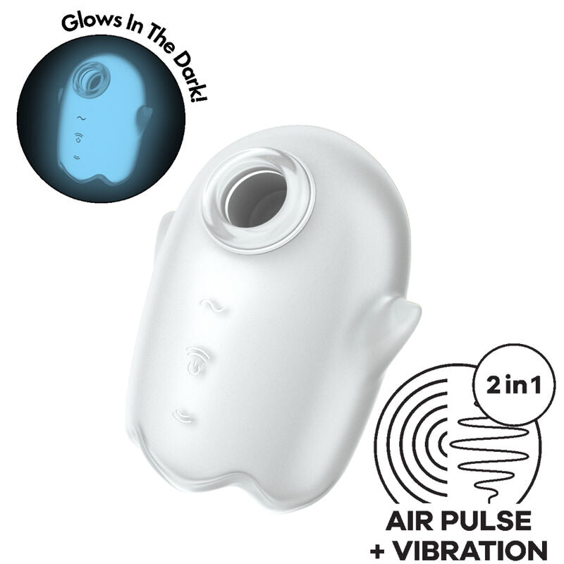 SATISFYER - GHOST AIR PULSE & VIBRATEUR JAUNE