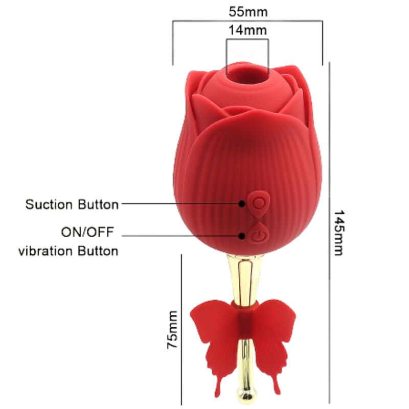 HARMONY - RED SUCKER OF THE BUTTERFLY FLOWER