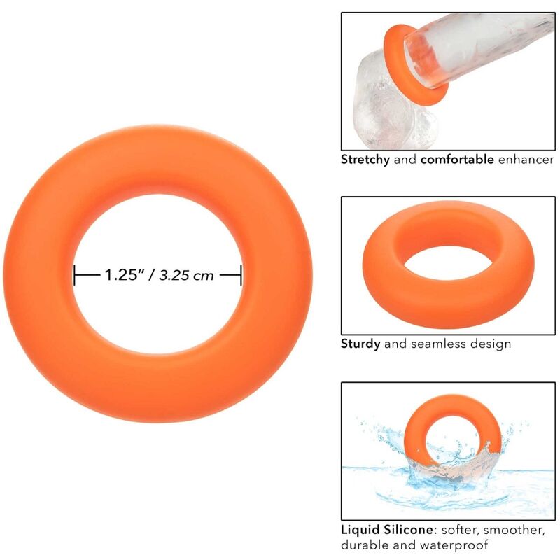 CALEXOTICS - BAGUE PROLONGÉE ALPHA GRANDE ORANGE