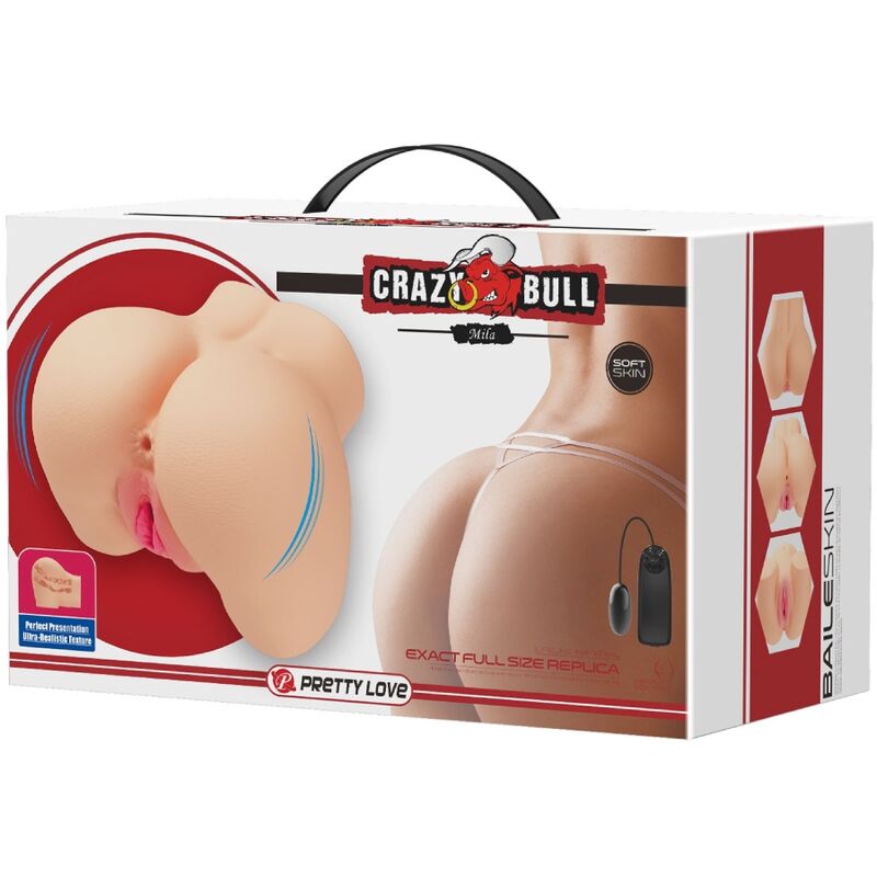 CRAZY BULL - VIBRATEUR MILA POUR VAGIN ET ANUS RÉALISTES