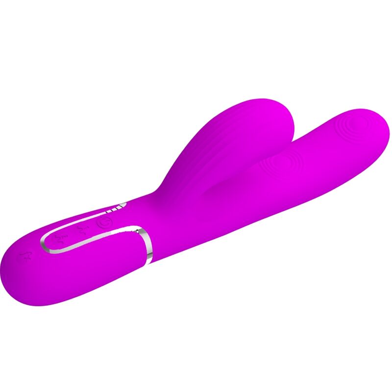 PRETTY LOVE - VIBRATEUR MULTIFONCTION PERLITA 3 EN 1 POINT G VIOLET