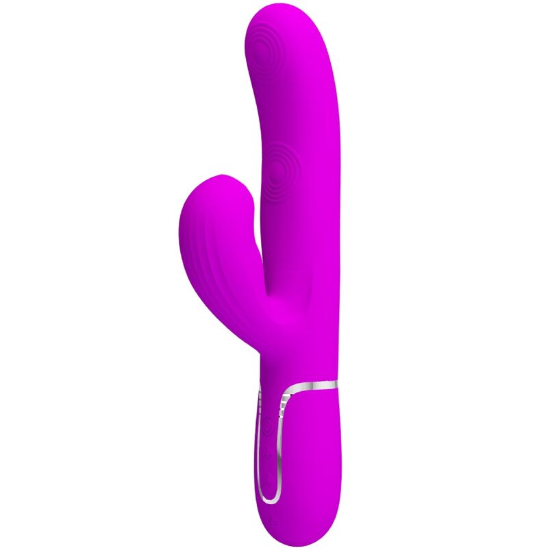PRETTY LOVE - VIBRATEUR MULTIFONCTION PERLITA 3 EN 1 POINT G VIOLET