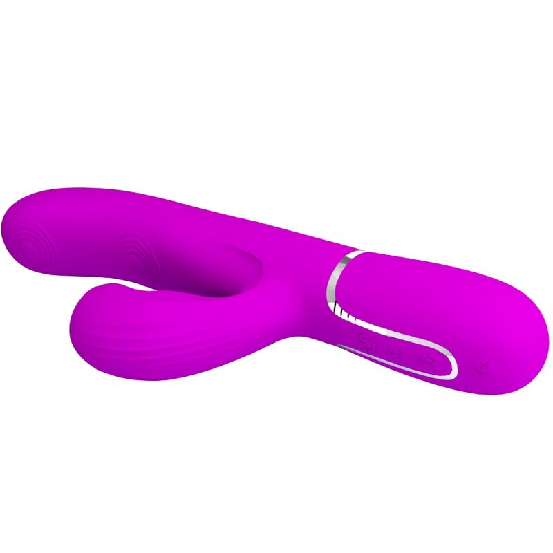 PRETTY LOVE - VIBRATEUR MULTIFONCTION PERLITA 3 EN 1 POINT G VIOLET