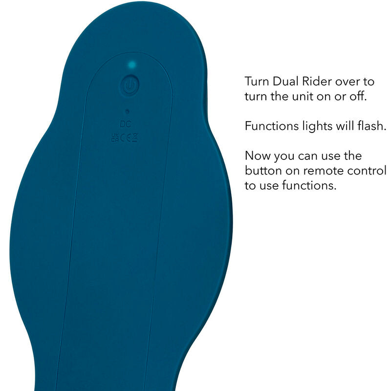 CALEXOTICS - REMOTE CONTROL PILOT MASSAGER DOUBLE MOTOR BLUE