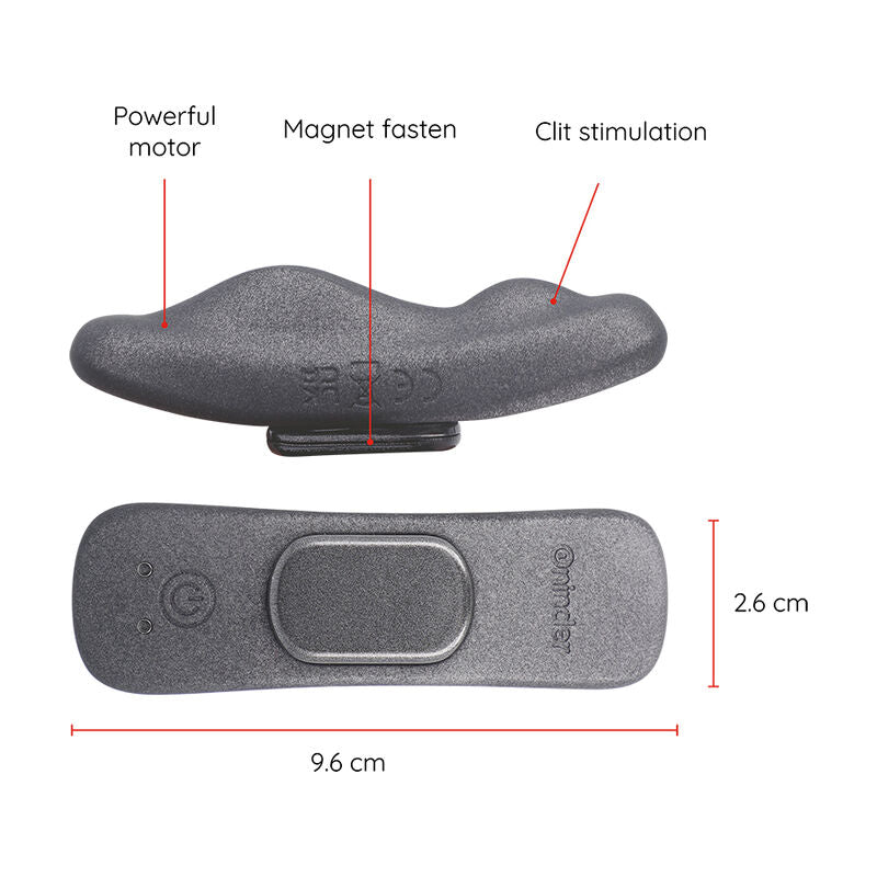 ONINDER - VIBRATEUR MANILLE CULOTTE RECHARGEABLE 9 VITESSES 9,6 CM X 2,6 CM - APPLICATION GRATUITE
