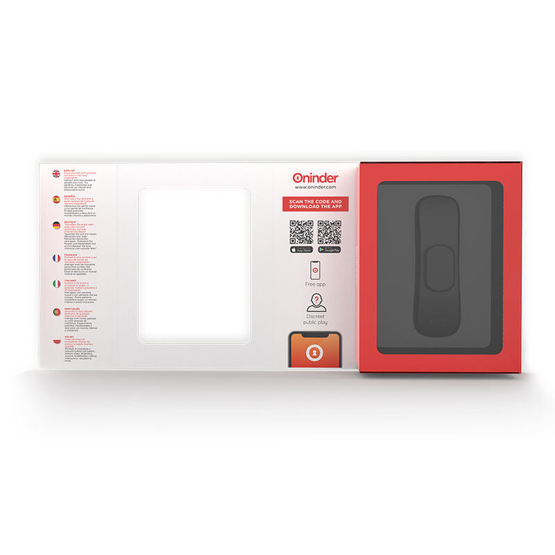 ONINDER - VIBRATEUR MANILLE CULOTTE RECHARGEABLE 9 VITESSES 9,6 CM X 2,6 CM - APPLICATION GRATUITE