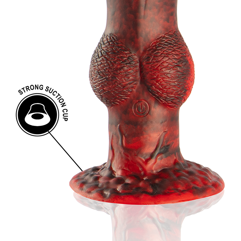 EPIC - PROMETHEUS DILDO TITAN IN FIRE RECHARGEABLE REMOTE CONTROL