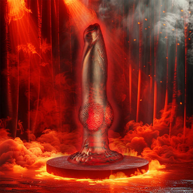 EPIC - PROMETHEUS DILDO TITAN IN FIRE RECHARGEABLE REMOTE CONTROL