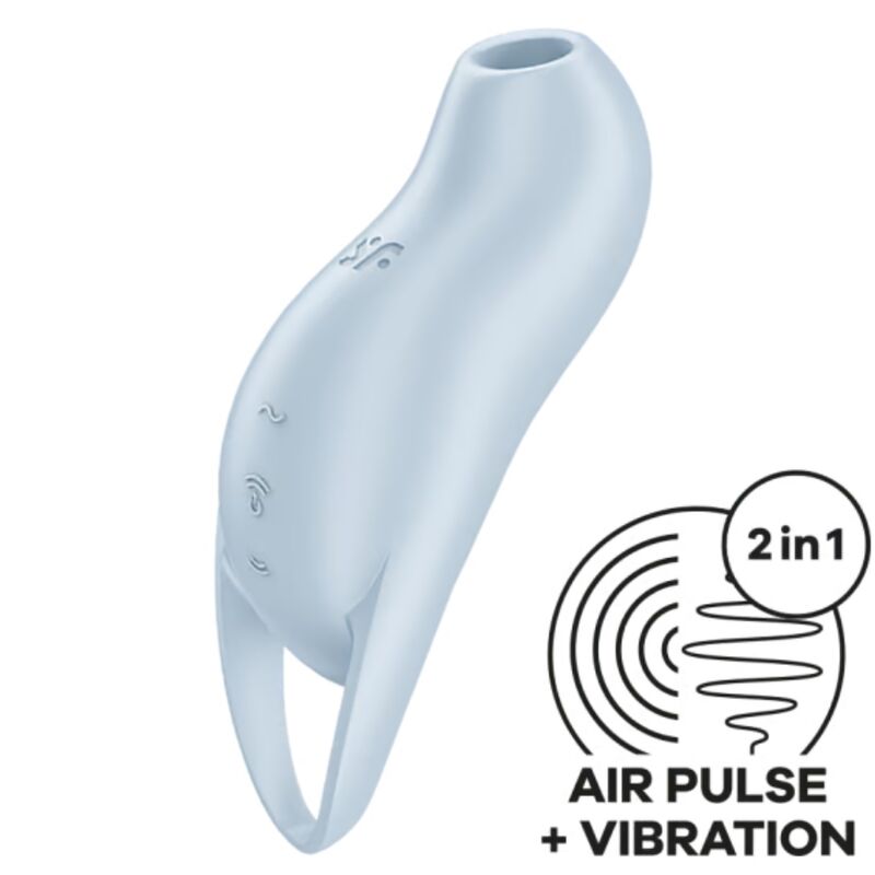 SATISFYER - STIMULATEUR DE CLITORIS POCKET PRO 1 BLEU