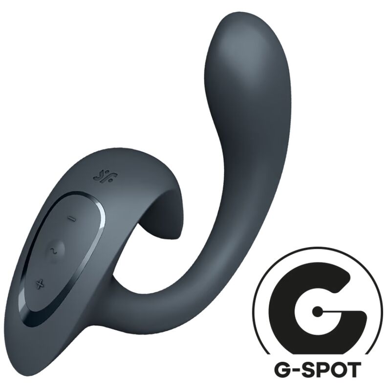 SATISFYER - G FOR GODDESS 1 VIBRATEUR LAPIN GRIS FONCÉ
