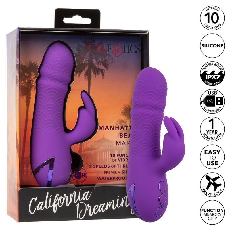 CALEXOTICS - VIBRATEUR MANHATTAN BEACH MARVEL PURPLE RABBIT OF CALIFORNIA DREAMING
