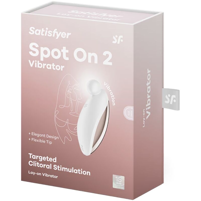 SATISFYER - VIBRATEUR À POSER SPOT ON 2 BLANC