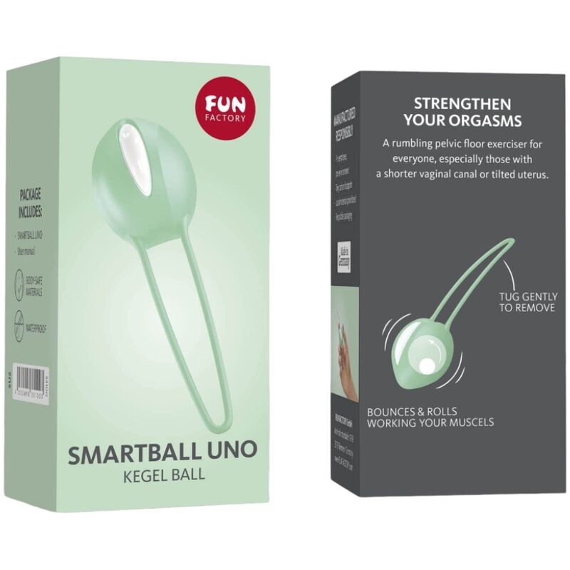 FUN FACTORY - SMARTBALL ONE BALLE PELVIENNE BLANCHE / VERT PISTACHE