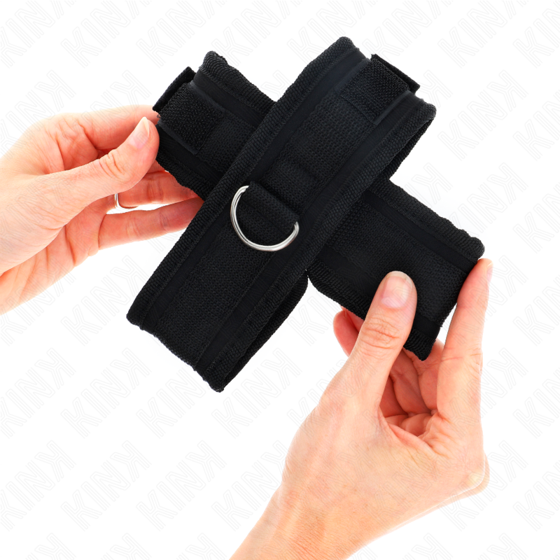 KINK - MANCHETTES CROIX NOIRES 34 X 5,5 CM