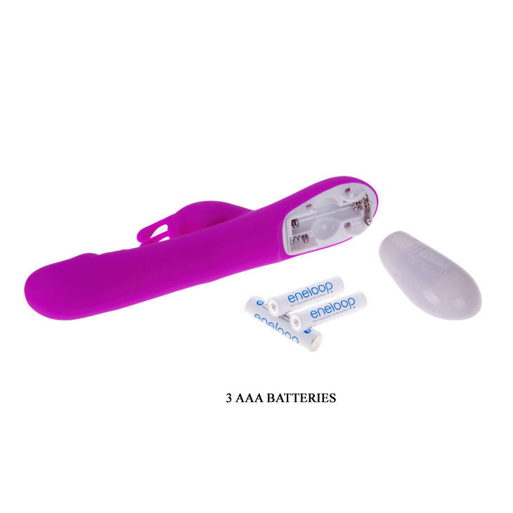 PRETTY LOVE - FLIRTATION ROBERT VIBRATOR WITH CLITORAL STIMULATOR