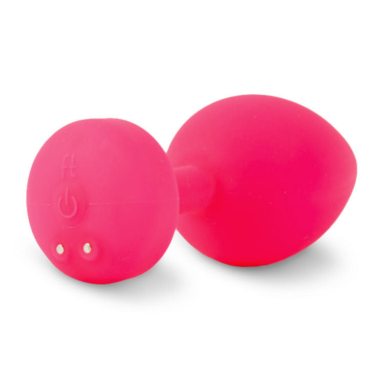 G-VIBE - VIBRATEUR ANAL RECHARGEABLE FUNTOYS GPLUG PETIT ROSE FLUO 3CM