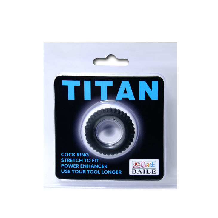BAILE - COCKRING TITANE NOIR 1.9 CM