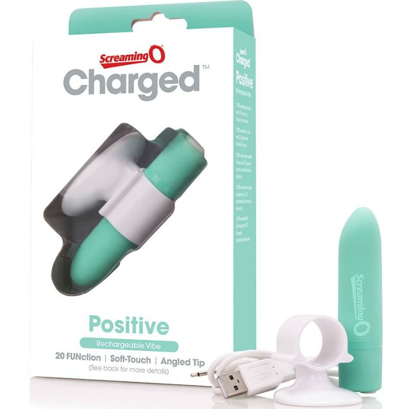 SCREAMING O - MASSEUR RECHARGEABLE POSITIF VERT