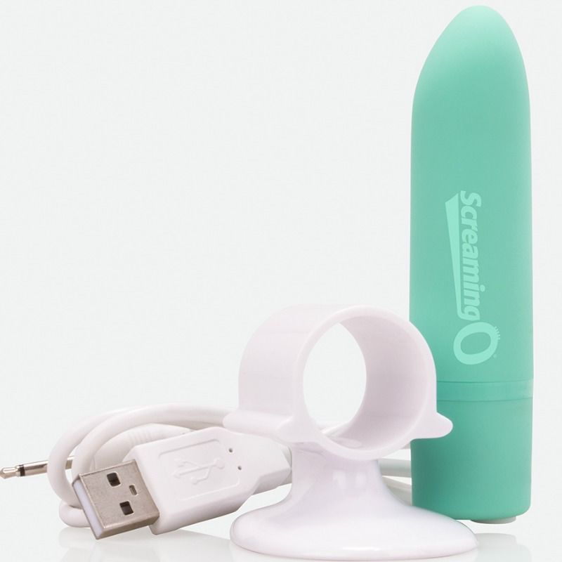 SCREAMING O - MASSEUR RECHARGEABLE POSITIF VERT