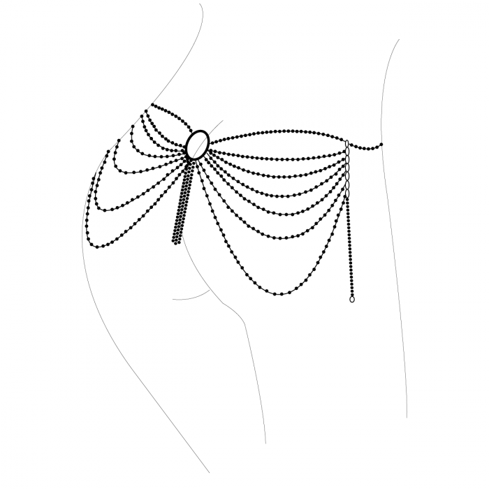BIJOUX - MAGNIFICENT JEWEL WITH METAL CHAIN FOR LIFE SILVER